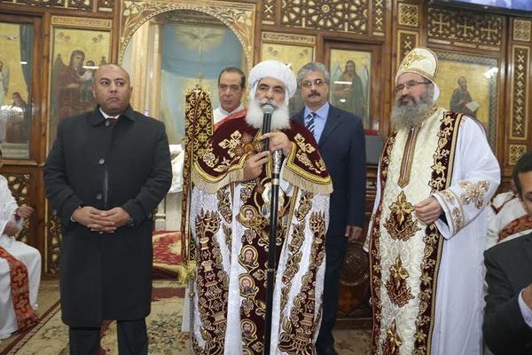محافظ المنوفية يشارك بإحتفالات عيد الميلاد المجيد بمطرانية المنوفية ويتفقد الحالة الأمنية